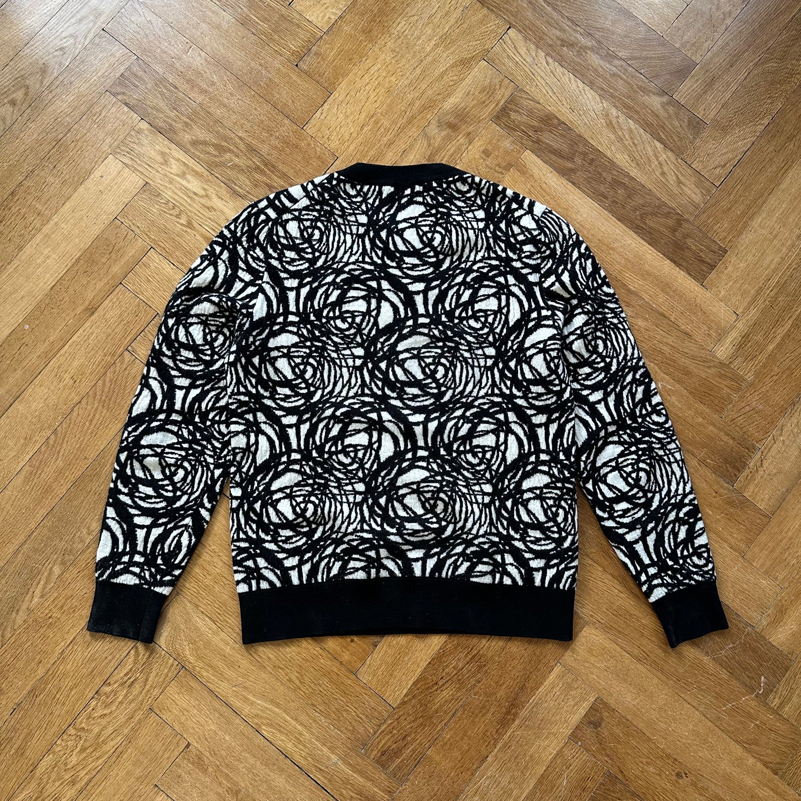 Dior Homme FW14 Abstract Rose Knit Sweater