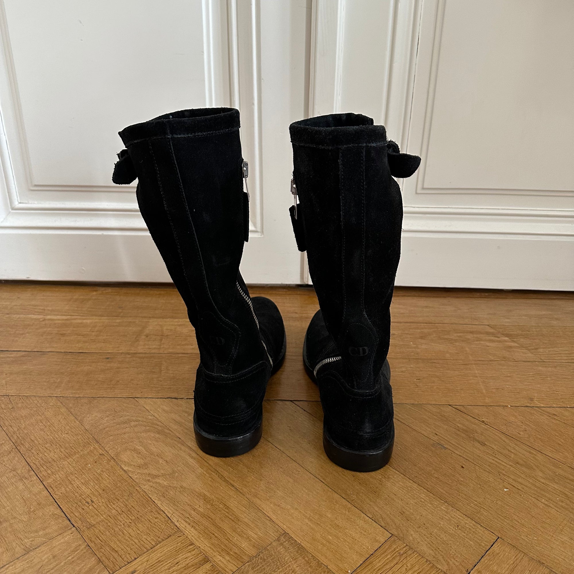 Dior Homme AW04 VOTC Zip Buckled Suede Boots
