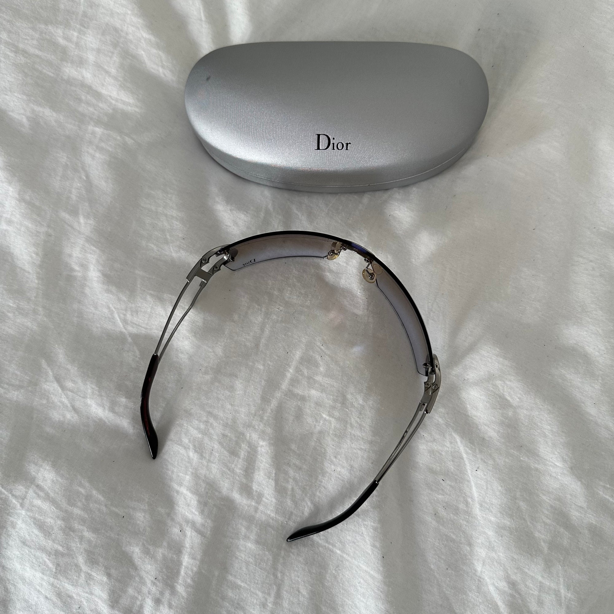 Christian Dior by John Galliano 2000s YB7 Shield D Decor Sunglasses