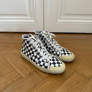 Saint Laurent Paris SS16 Checkerboard Leather SL37/M Sneaker