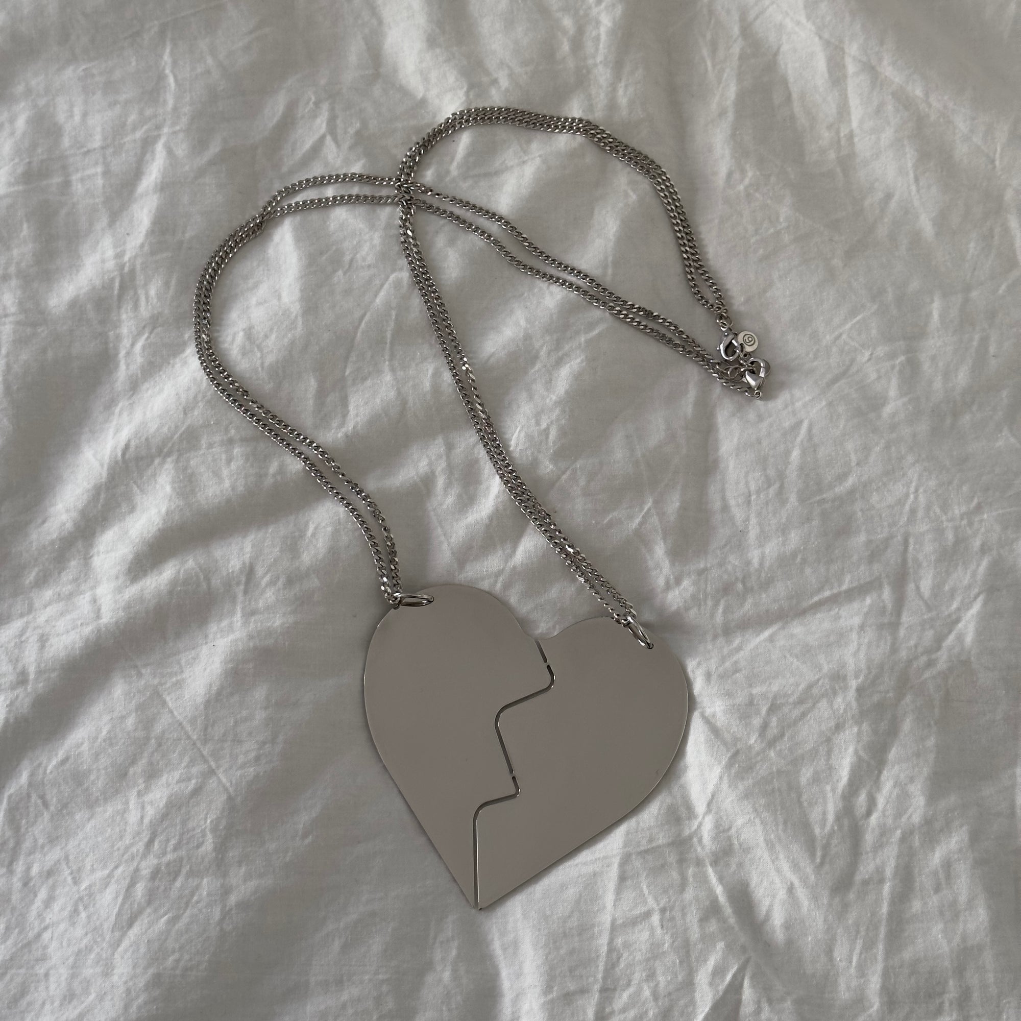 Maison Margiela Line 6 Oversized Broken Heart Necklace