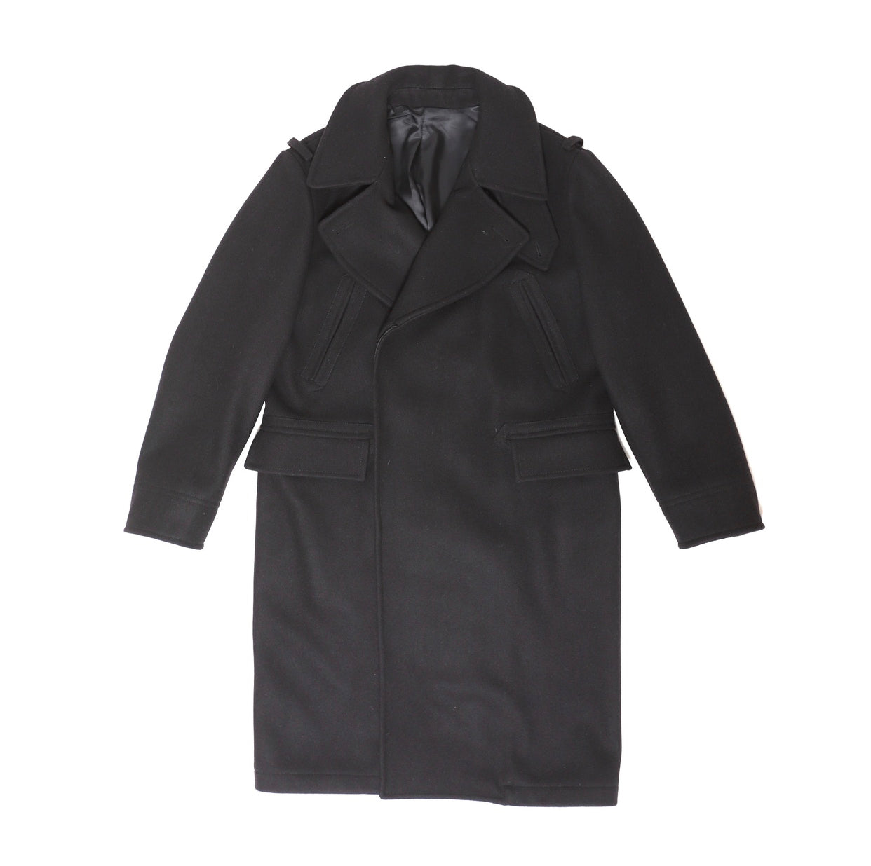 Berluti by Haider Ackermann FW17 Black Mega Coat Prototype