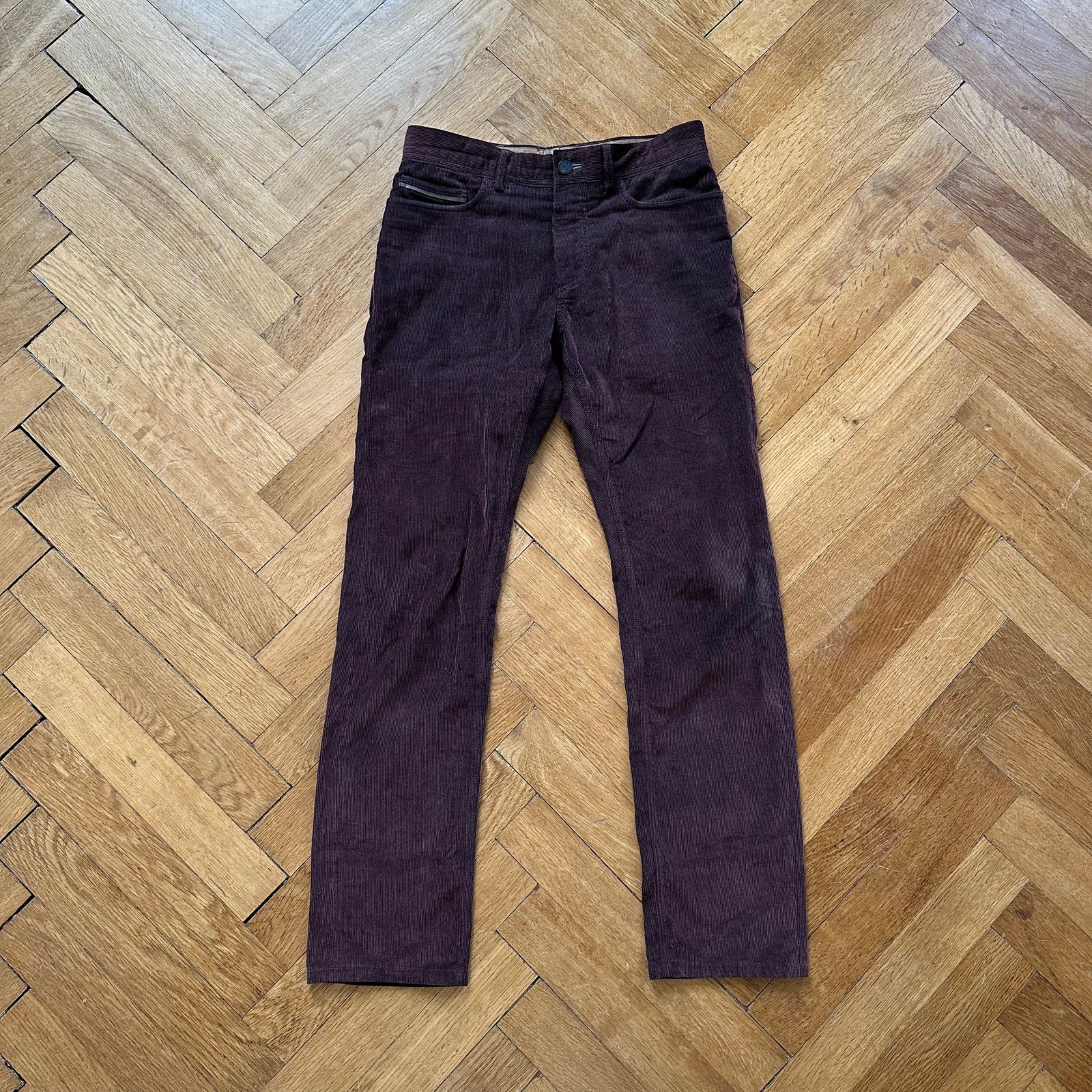 Berluti by Haider Ackermann Burgundy Corduroy Pants