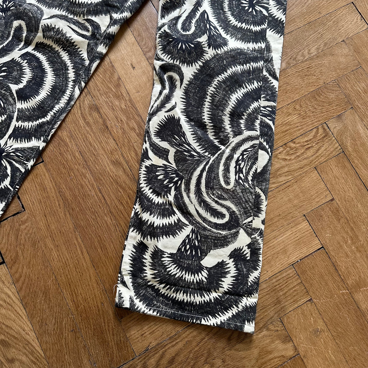 Dries Van Noten FW18 Floral Print Denim