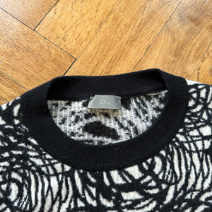Dior Homme FW14 Abstract Rose Knit Sweater