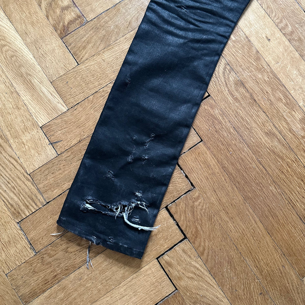 Dior Homme SS04 Strip Waxed Destroyed Denim
