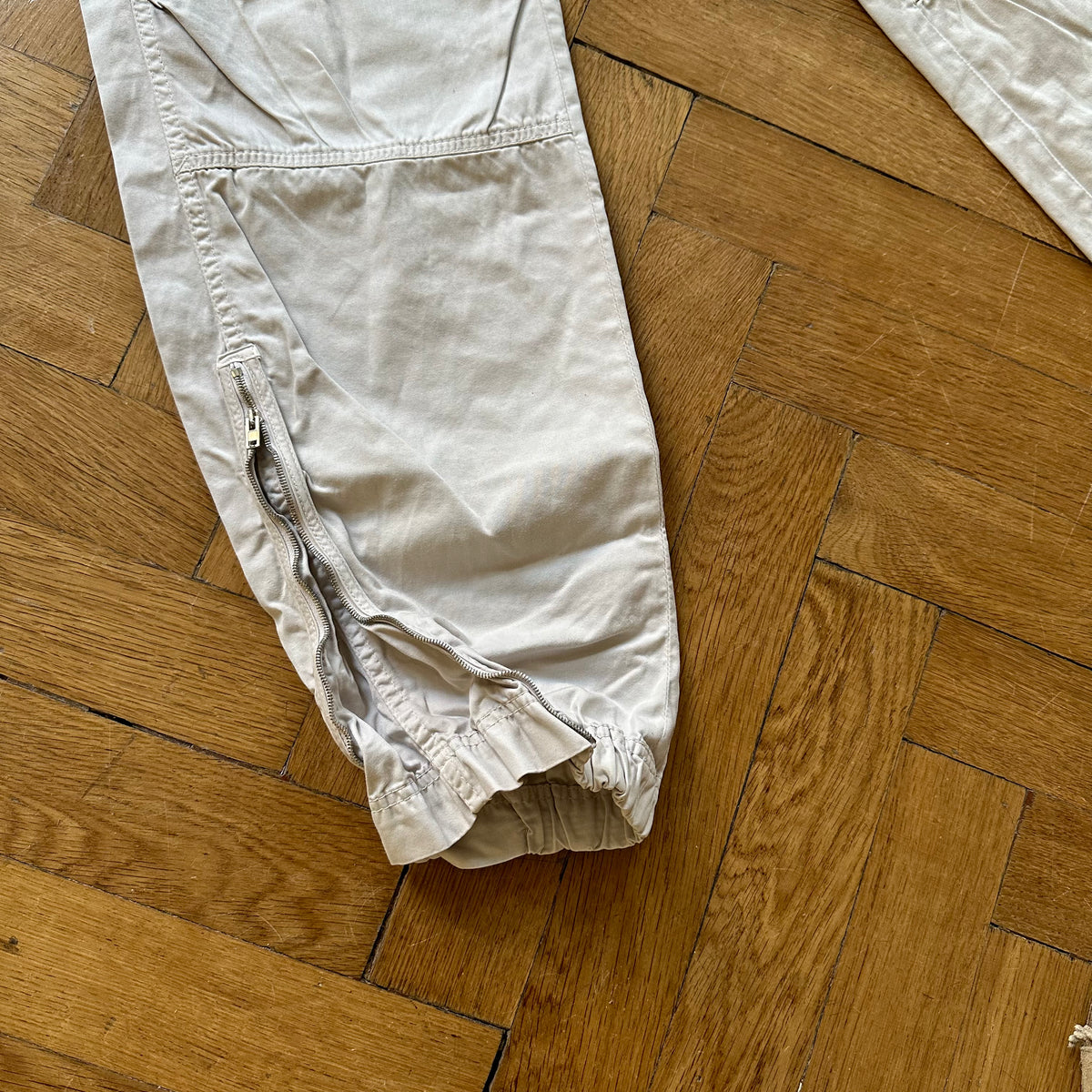 Miu Miu 2000s Zipped Cotton Flight Pants