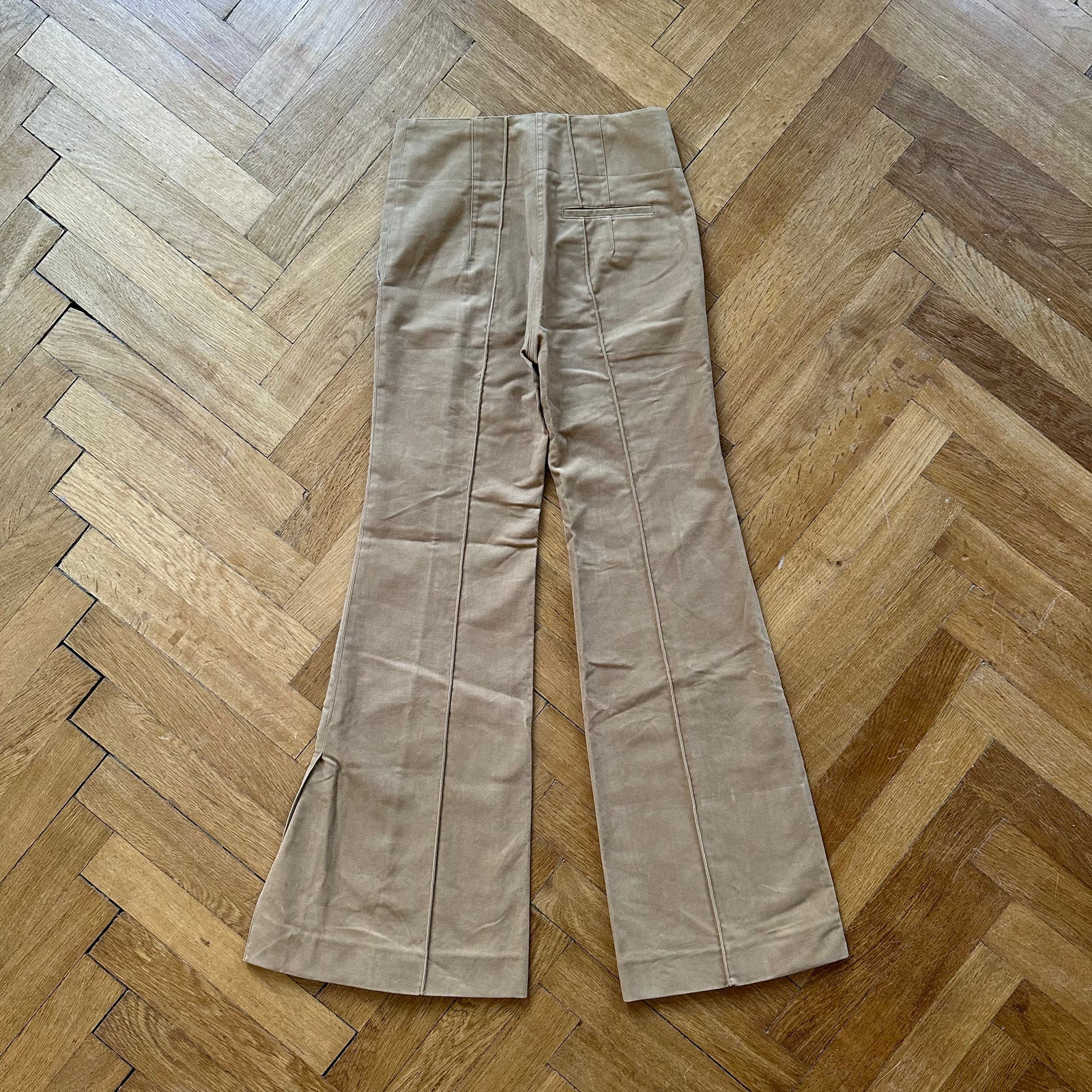 Celine by Phoebe Philo Flared Moleskin Pants