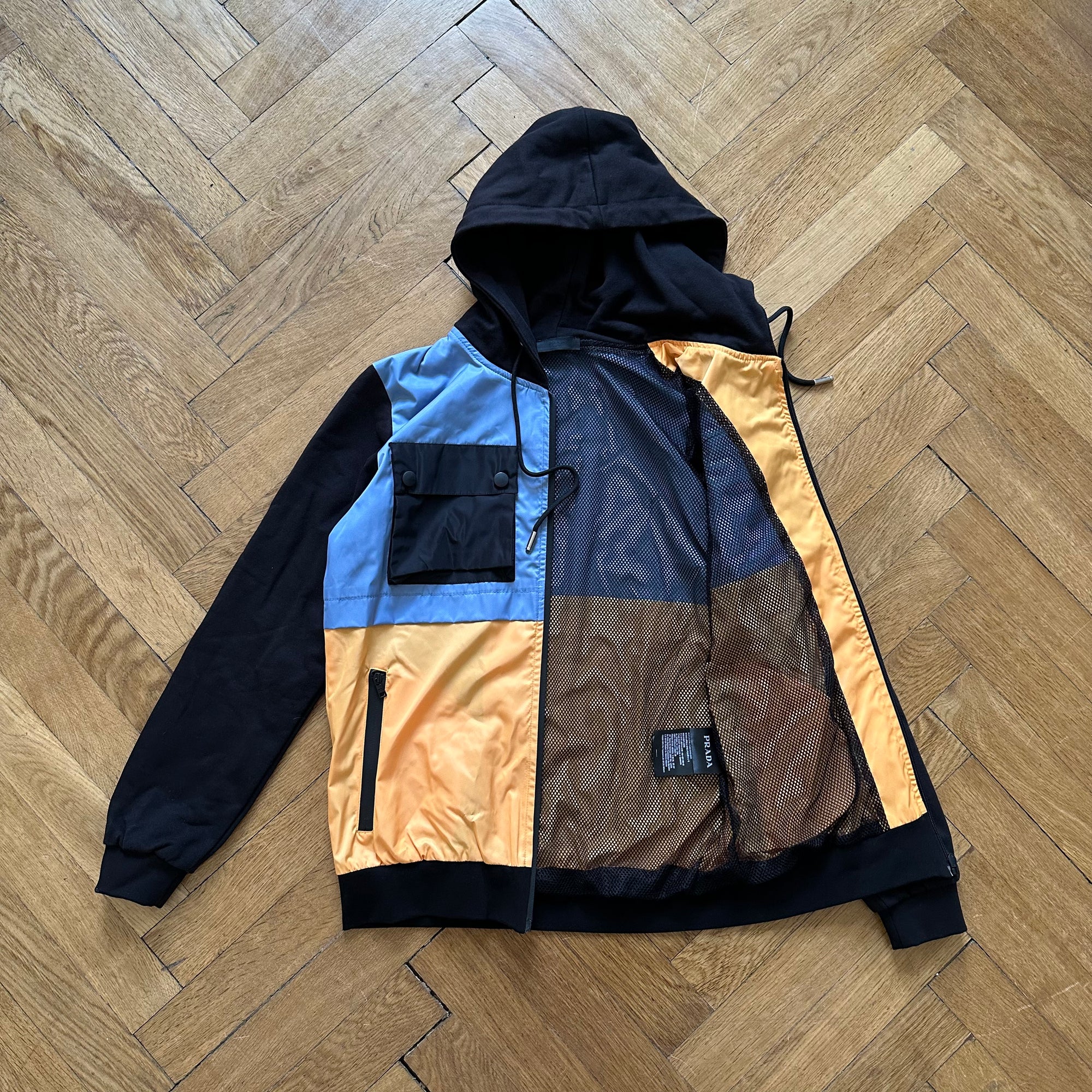 Prada Colorblock Cargo Tech Jacket