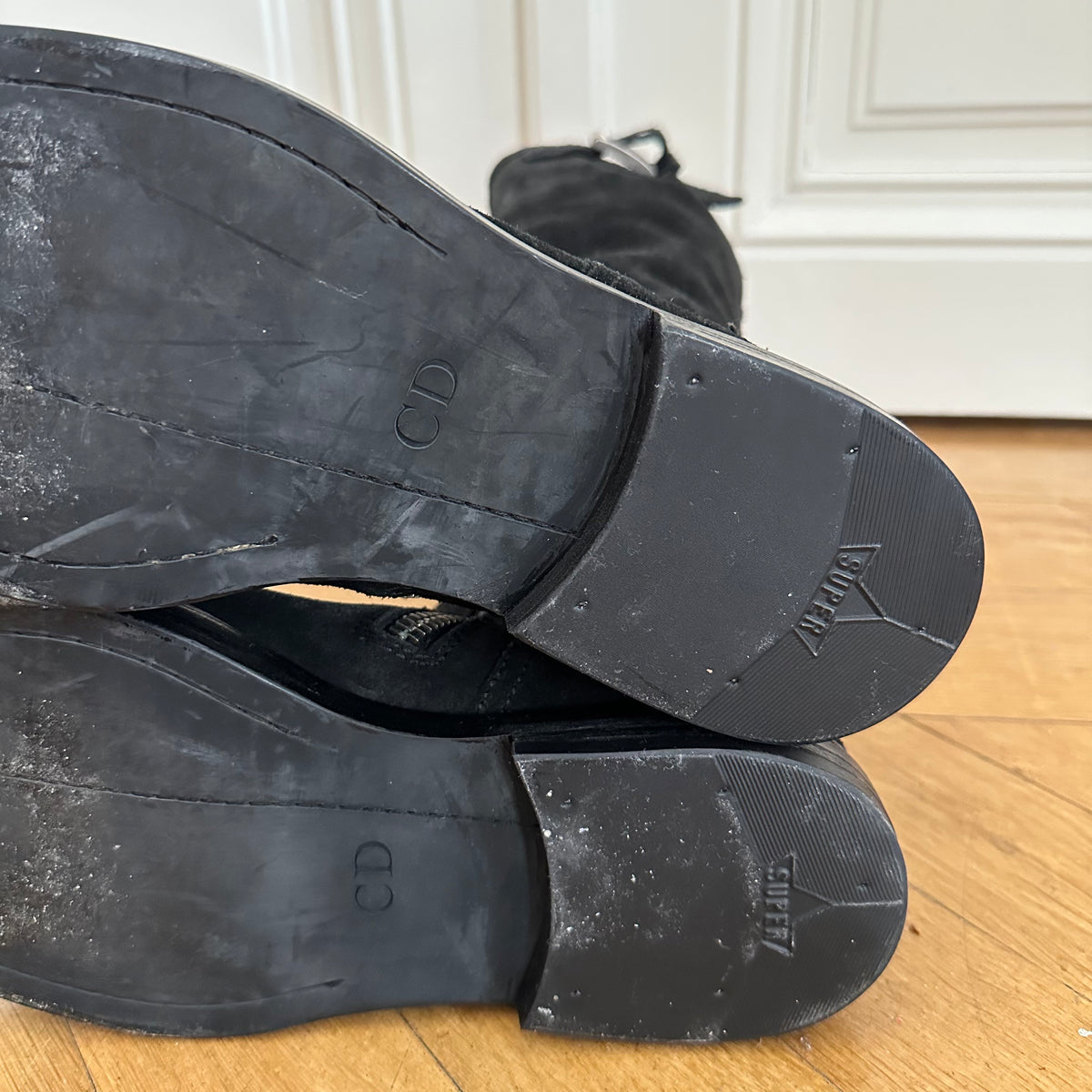 Dior Homme AW04 VOTC Zip Buckled Suede Boots