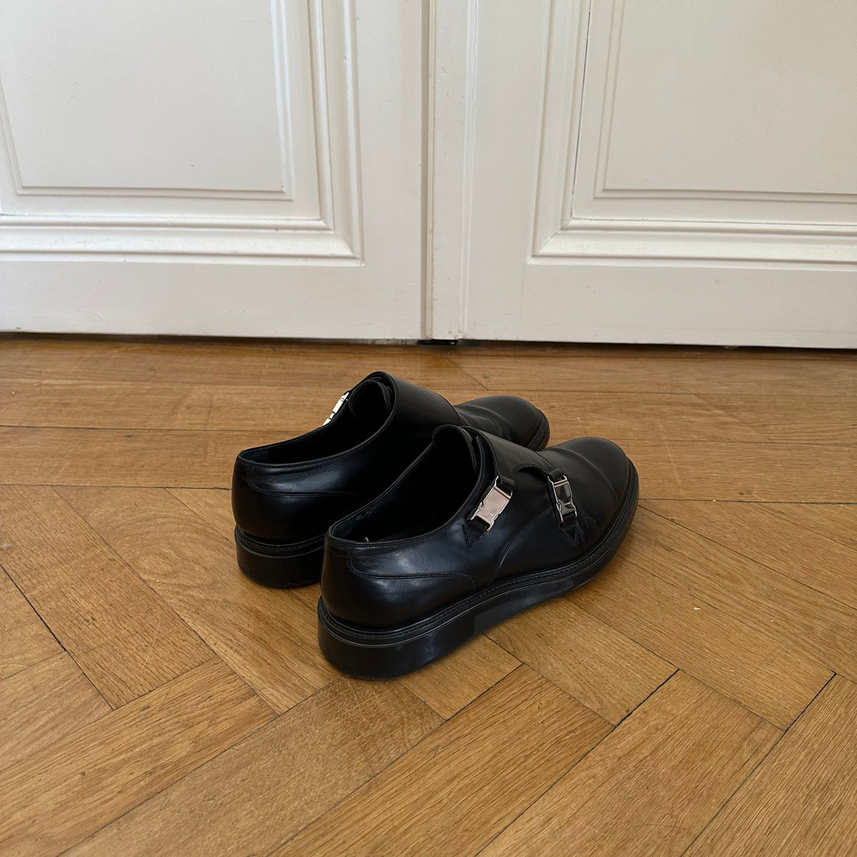 Dior Homme FW13 Metal Clasp Double Monk Strap Derbies